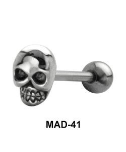 Skull Shaped S316L Tongue Piercing MAD-41